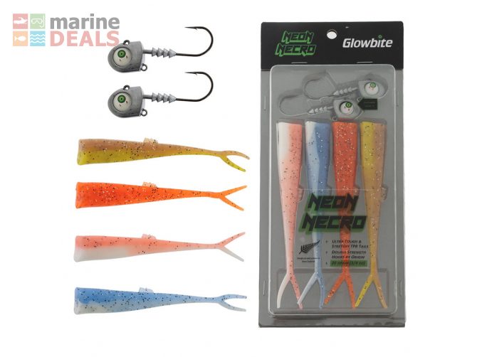 Glowbite Neon Necro Flashing Soft Bait Sampler Pa… Carousel 1