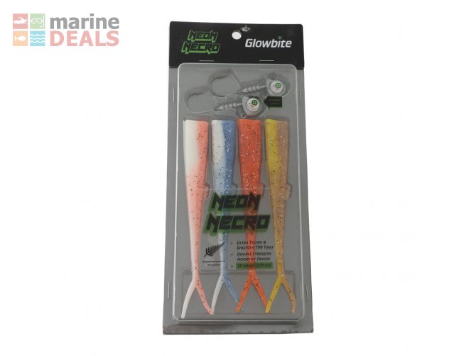 Glowbite Neon Necro Flashing Soft Bait Sampler Pa… Carousel 2