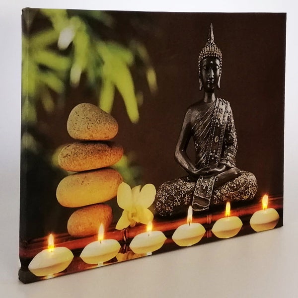 LED Print Sitting Buddha Carousel 1