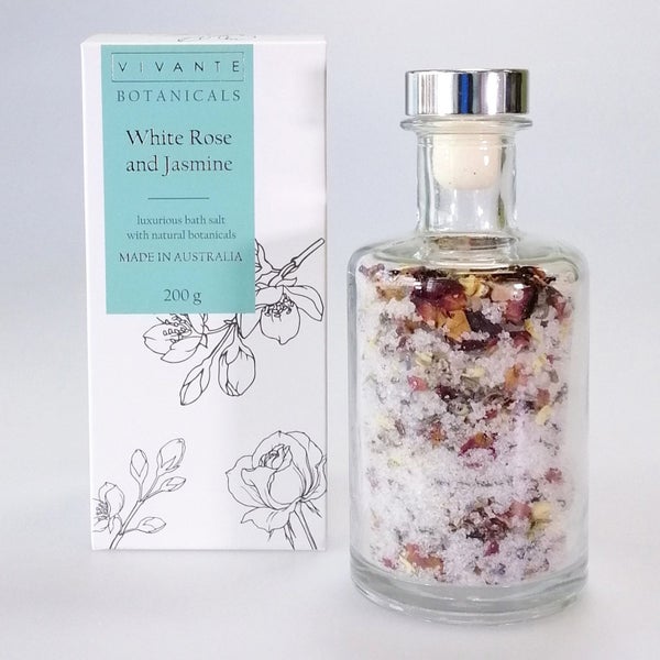 Vivante Botanicals - Bath Salts - White Rose and Jasmine Carousel 1