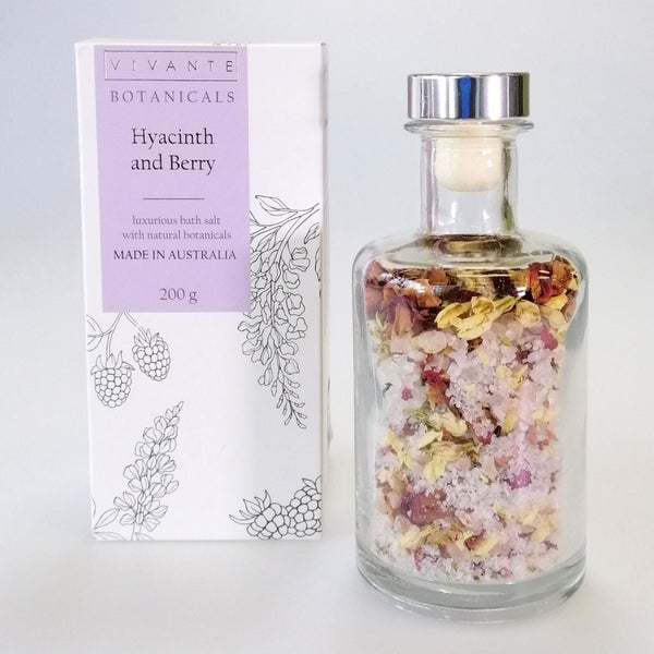 Vivante Botanicals - Bath Salts - Hyacinth and Berry Carousel 1
