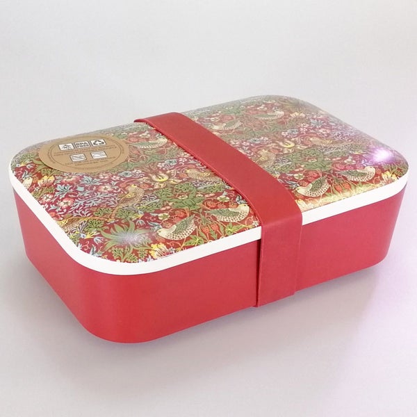 William Morris - Red Strawberry Thief Lunch Box Carousel 1