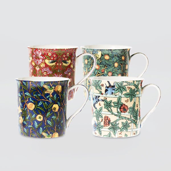 William Morris China Mugs - Set/4 Carousel 1