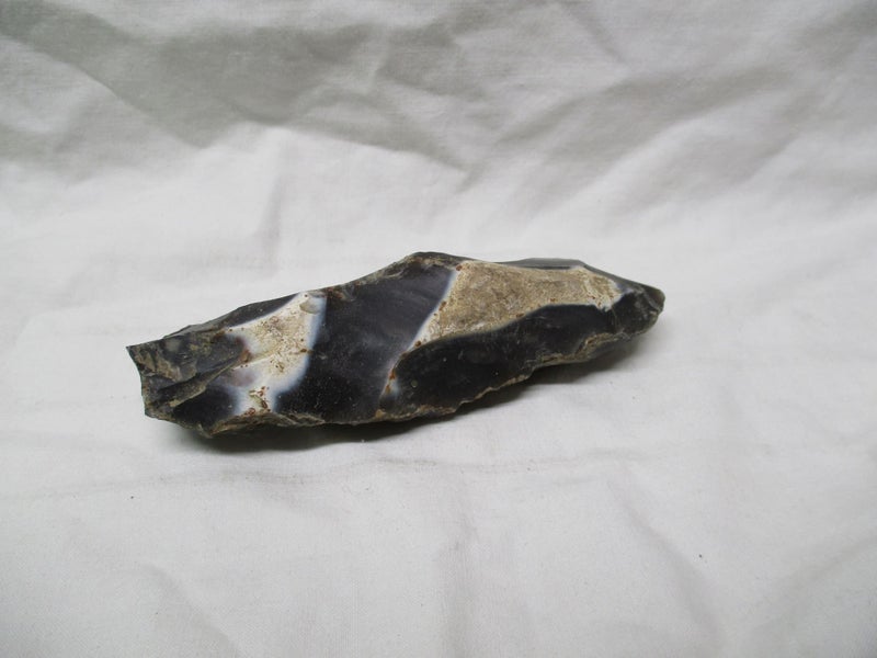 ZB 1725 - Neolithic black flint Adze - extracted in France Carousel 1