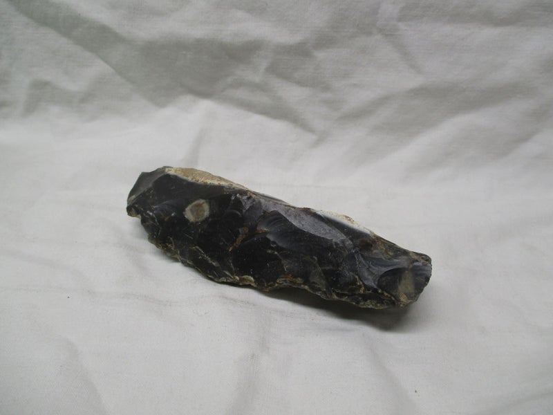 ZB 1725 - Neolithic black flint Adze - extracted in France Carousel 2