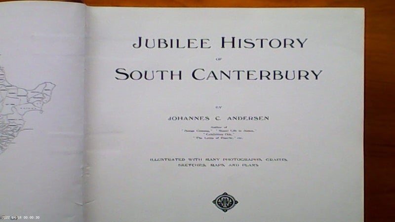 JUBILEE HISTORY OF SOUTH CANTERBURY FIRST EDITION 1916 RARE/SCARCE COLLECTABLE Carousel 2