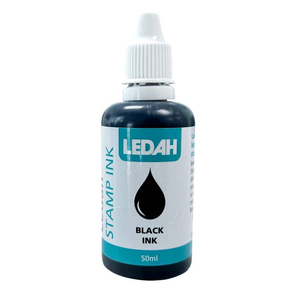 Ledah Stamp Ink 50ml Black Carousel 1