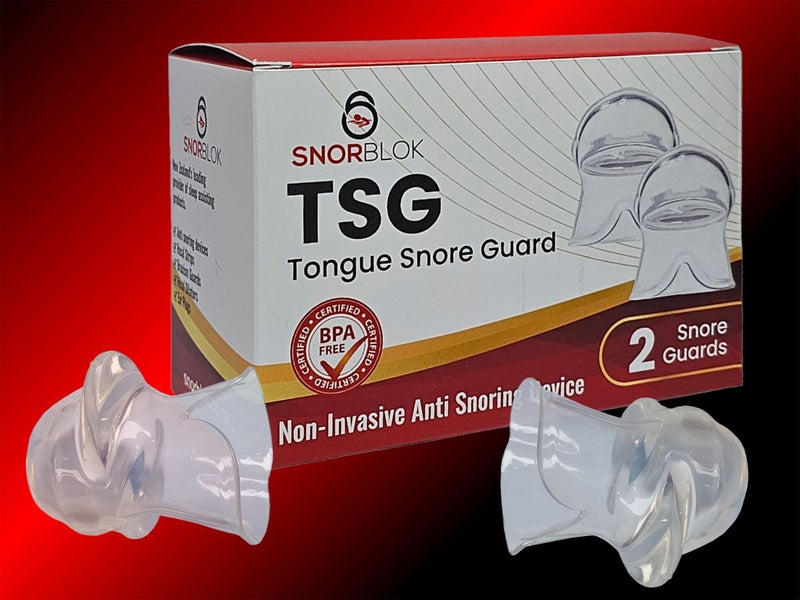 Snorblok 2 Pack TSG Tongue Stabilising Guard - Anti-Snore Sleep Aid Carousel 1