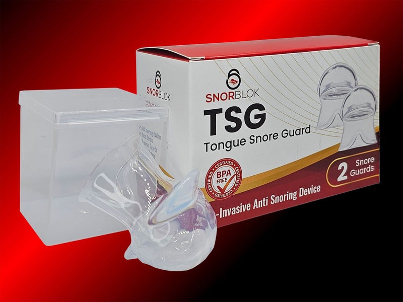 Snorblok 2 Pack TSG Tongue Stabilising Guard - Anti-Snore Sleep Aid Carousel 2