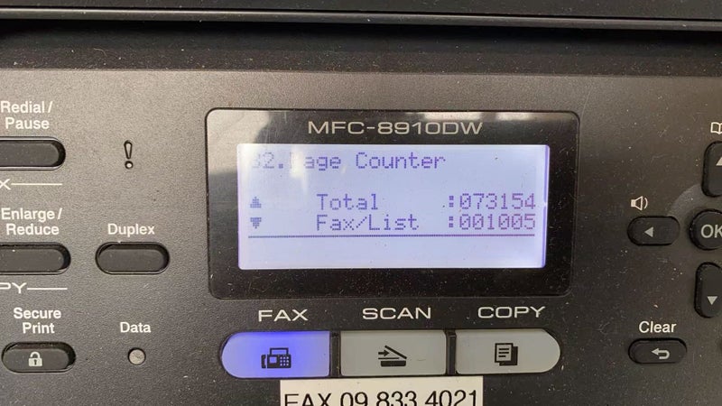 *$1 Reserved* Brother MFC-8910DW A4 Mono Multifunction Laser Printer Carousel 2