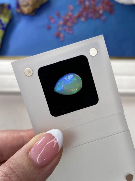 $1RES ~ $2350 Buy Now * Premium 3.45ct Natural Opal - Intense Boradflash Pattern Carousel 2