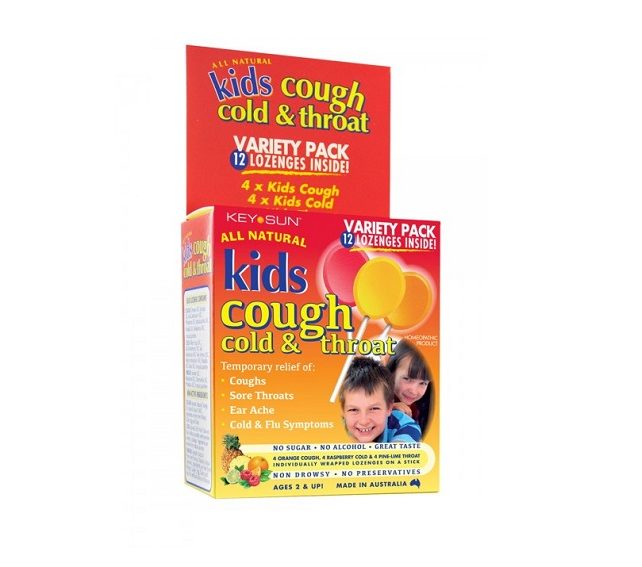 Keysun Kids Cough,Cold & Throat Multipack Lollipops 12 Pack Carousel 1
