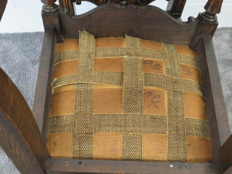 Pair Of Lovely Oak Chairs Carousel 9
