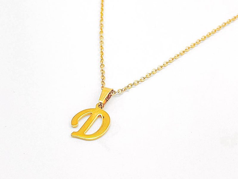 Elegant Gold-Plated Alphabet Necklace Carousel 2