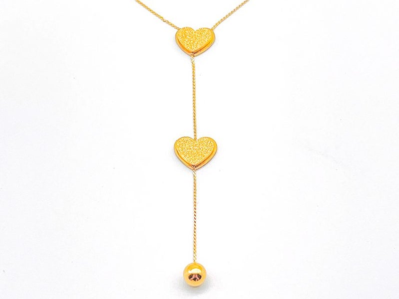 Delicate Gold-Plated Heart Necklace Carousel 1