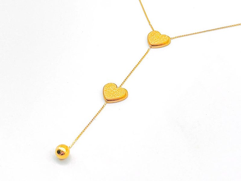 Delicate Gold-Plated Heart Necklace Carousel 2