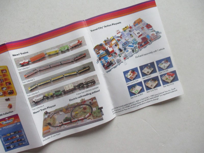 Galoob (1989) Micro Machines Fold-Out Pocket Catalogue Carousel 2
