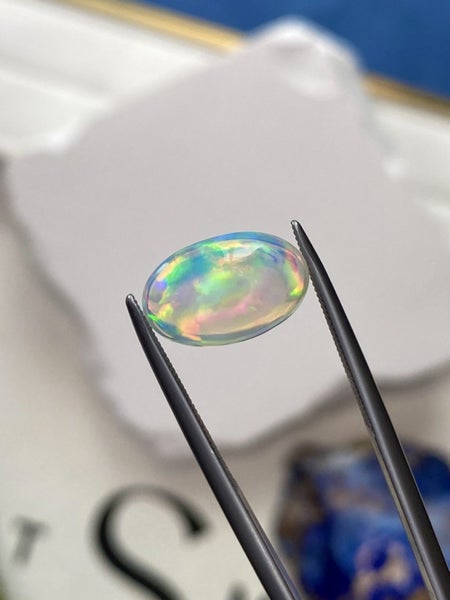 $1RES ~ $2650 Buy Now * Premium 3.40ct Natural Opal - Intense Broadflash Pattern Carousel 2