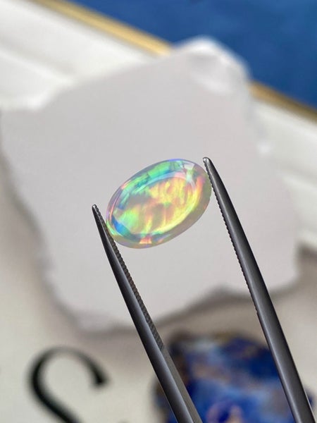 $1RES ~ $2650 Buy Now * Premium 3.40ct Natural Opal - Intense Broadflash Pattern Carousel 1