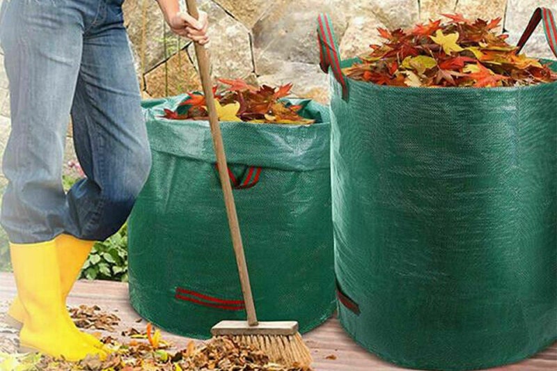 Heavy Duty Outdoor Leaf Collection Bag Foldable Garden Yard Waste Tarp Carousel 9