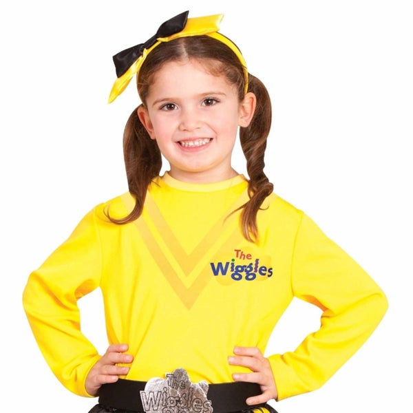 Emma The Wiggles Yellow Book Week Toddler Girls Costume Shoe Bows & Headband Carousel 4