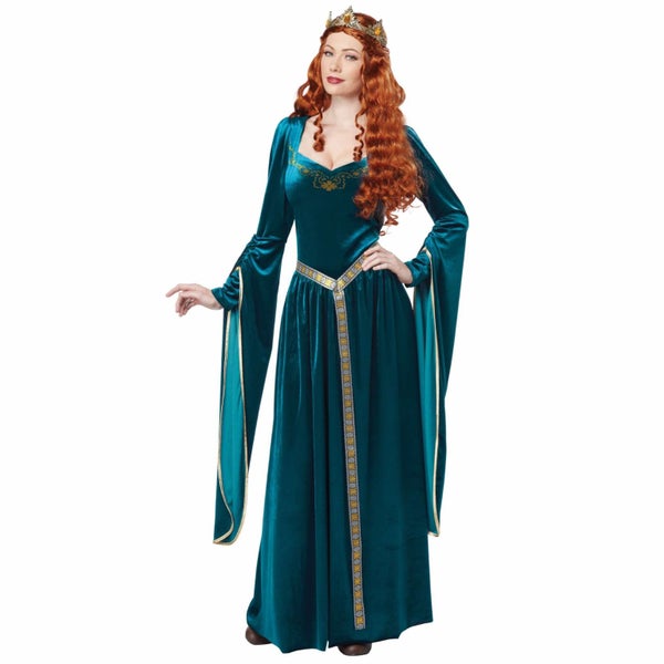 Lady Guinevere Renaissance Medieval Queen Blue Womens Costume Carousel 1