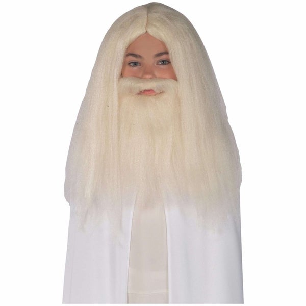 Gandalf The Lord of the Rings Wizard Old White Long Child Boys Costume Beard Wig Carousel 1