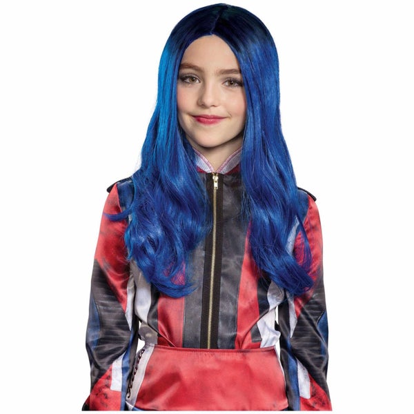 Evie Disney Descendants 3 TV Movie Licensed Book Week Blue Girls Costume Wig Carousel 1