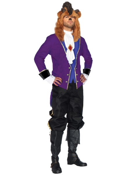 Fairytale Prince Beauty And The Beast Story Book Mens Costume Carousel 1