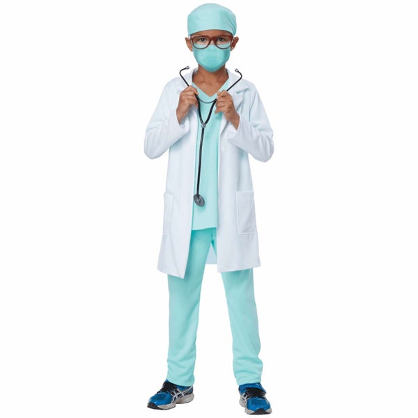 Health Care Hero Doctor Surgeon Scrubs Medical Hospital Book Week Boys Costume Carousel 1