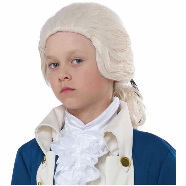 Alexander Hamilton Founding Father Colonial Child Boys Costume Wig Carousel 1