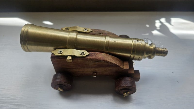 Antique Brass Canon Carousel 1