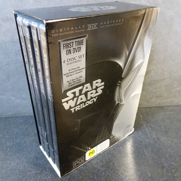 Star Wars DVDs: Empire Strikes Back, Return of the Jedi, A New Hope, Bonus Disc Carousel 1