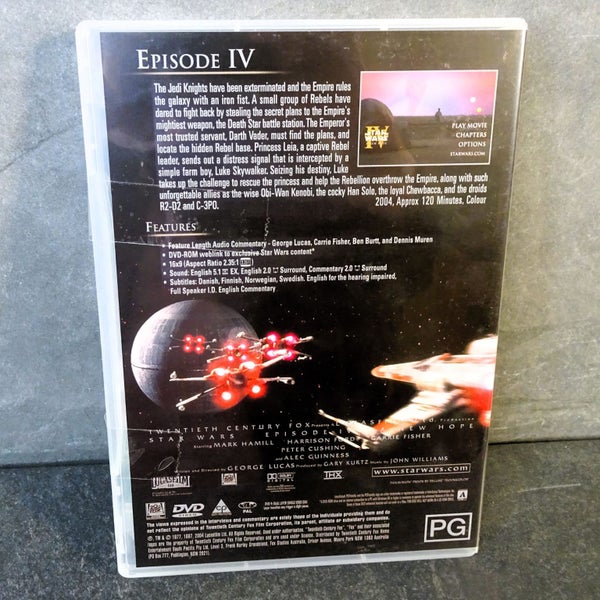 Star Wars DVDs: Empire Strikes Back, Return of the Jedi, A New Hope, Bonus Disc Carousel 10