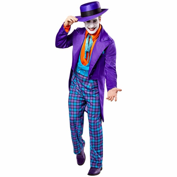The Joker Deluxe DC Comic Supervillain Fancy Dress Up Adult Mens Costume Carousel 1