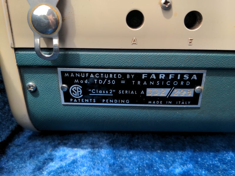 Vintage electric accordian - Farfisa Transicord Carousel 2