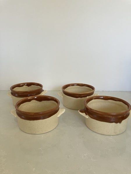 Set of four ramekins - Titian Pottery 1291- Crown Lynn - excellent condition