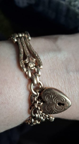 HEAVY ORNATE YELLOW GOLD BRACLET OFFERS Carousel 2