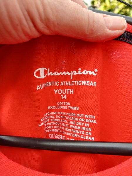 Bright Red Champion Tee size 14 Carousel 3