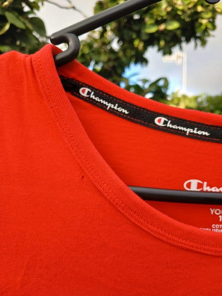 Bright Red Champion Tee size 14 Carousel 2