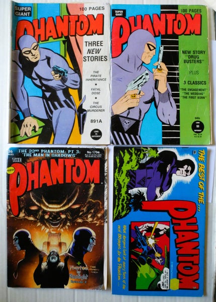 #* 4 x Retro "The Phantom" Comic Collections *# Carousel 1
