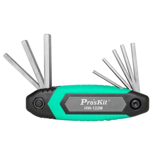ProsKit 8 PCS Folding Hex Key Set (1.5, 2, 2.5, 3, 4, 5, 6, 8mm) / 2 Years Carousel 1