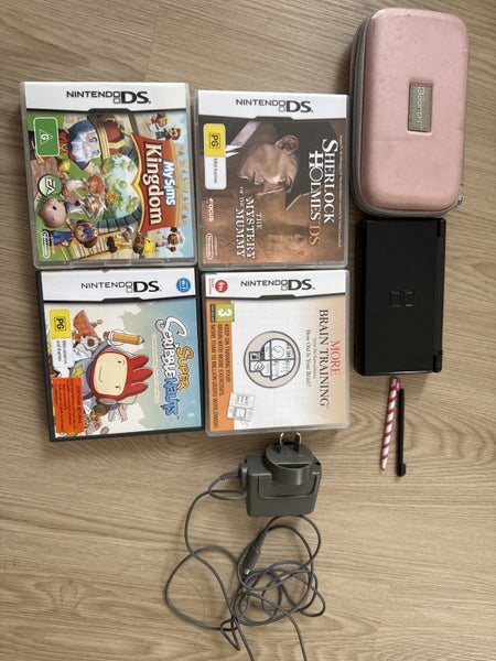 Nintendo DS lite black with 4 games and more Carousel 1
