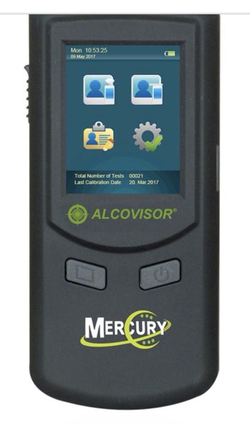 Alcovisor Professional Breath Alcohol Analyzer Mercury Carousel 1