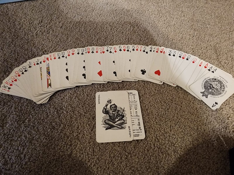 $1 reserve - Vintage Chas Goodall & Son Society Playing Cards – French Bulldog Carousel 2