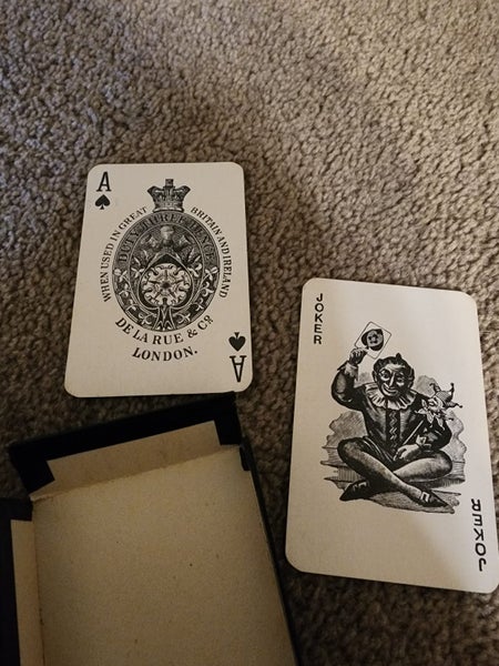 $1 reserve - Vintage Chas Goodall & Son Society Playing Cards – French Bulldog Carousel 4