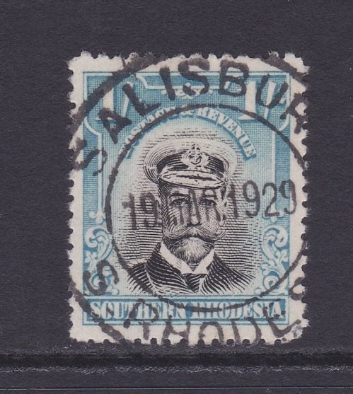 Southern Rhodesia - 1924 KGV 1/- Black & Blue - GU - 12 Carousel 1