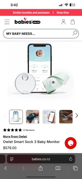 Owlet smart sock 3 (brand new) RRP $579 Carousel 2