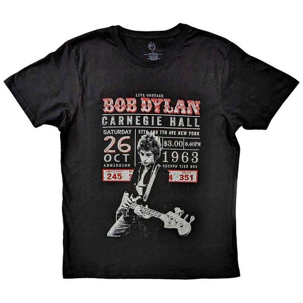 Bob Dylan Carnegie Hall 63 T Shirt Carousel 1