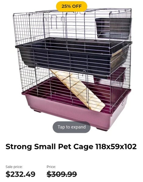 2-storey indoor animal cage + carrier Carousel 1